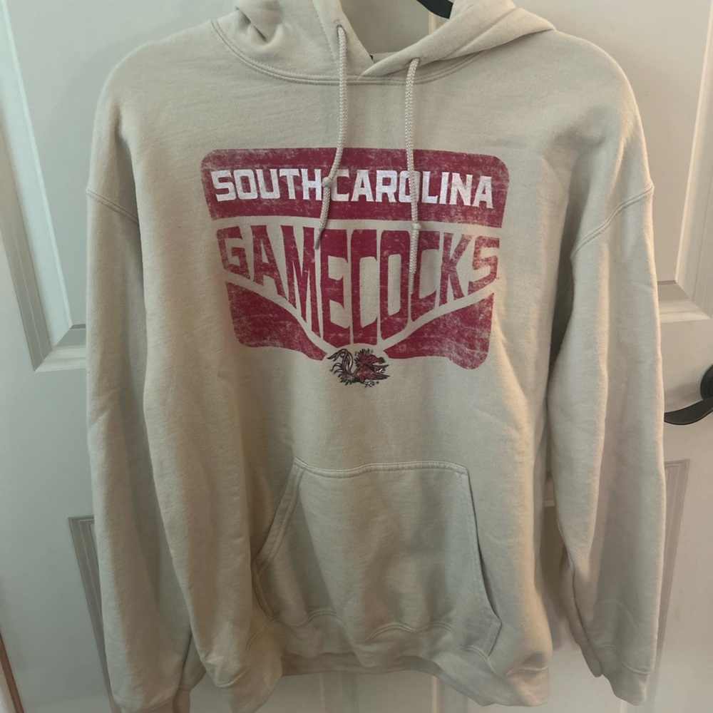 South Carolina Gamecocks Cream Pullover Hoodie